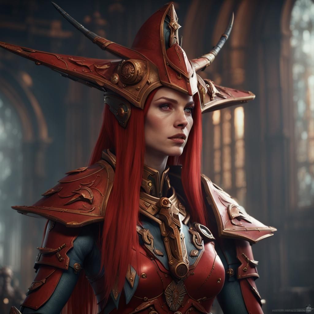 Eldar Farseer Woman in Warhammer 40,000 Universe