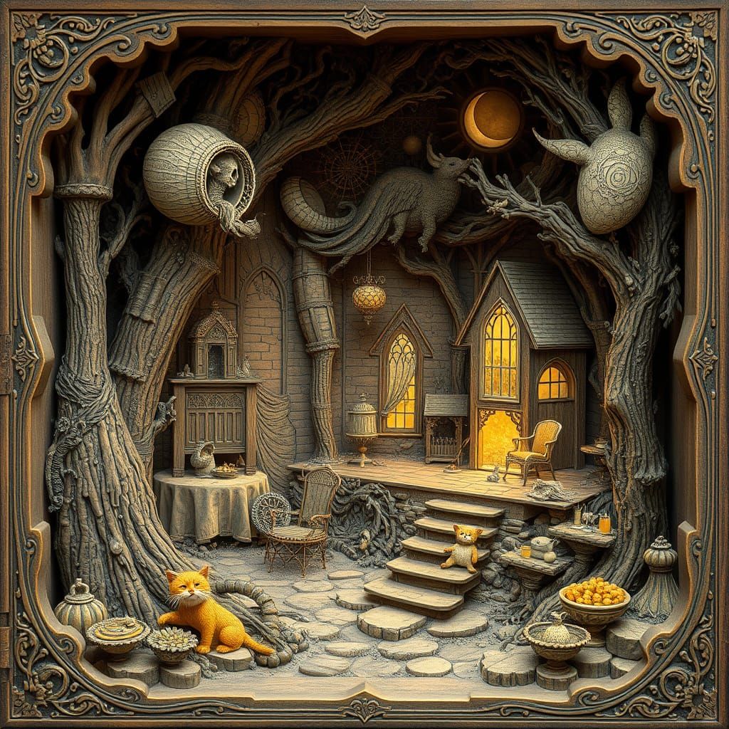 Enchanted Miniature Scene