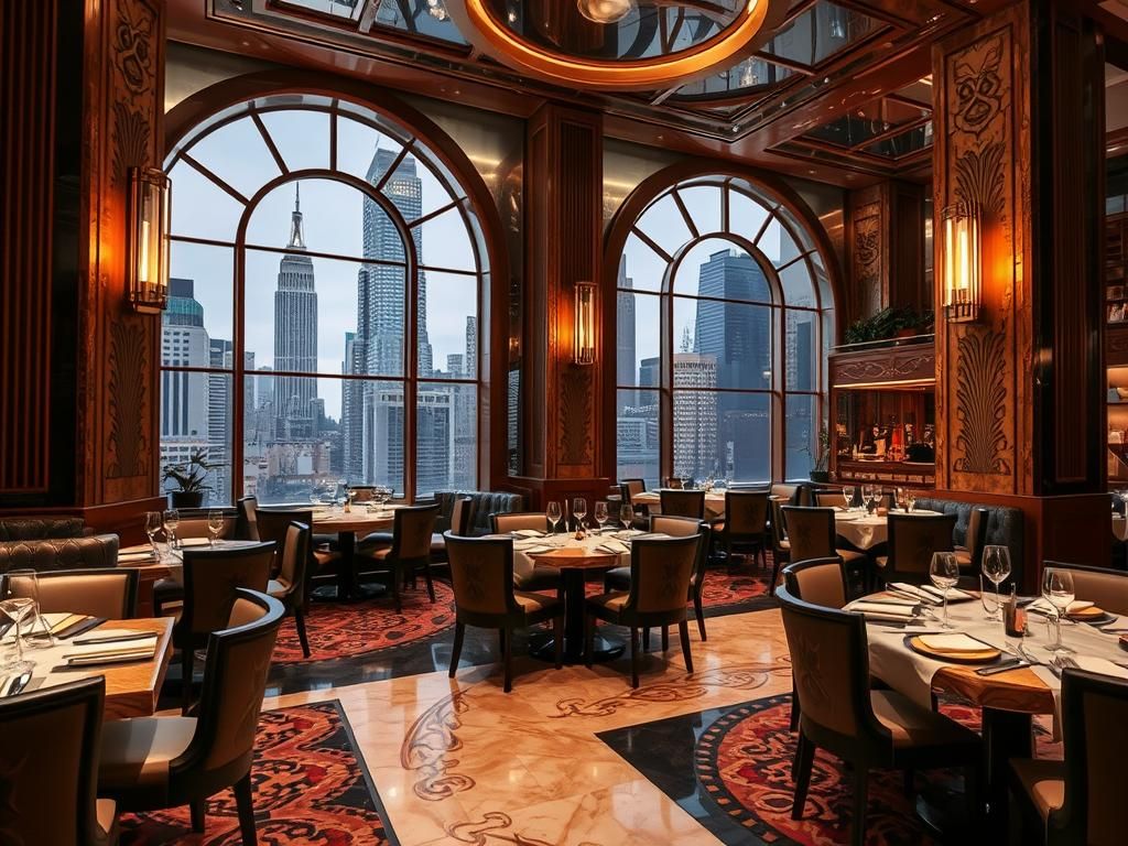 Opulent Art Deco Restaurant Interior