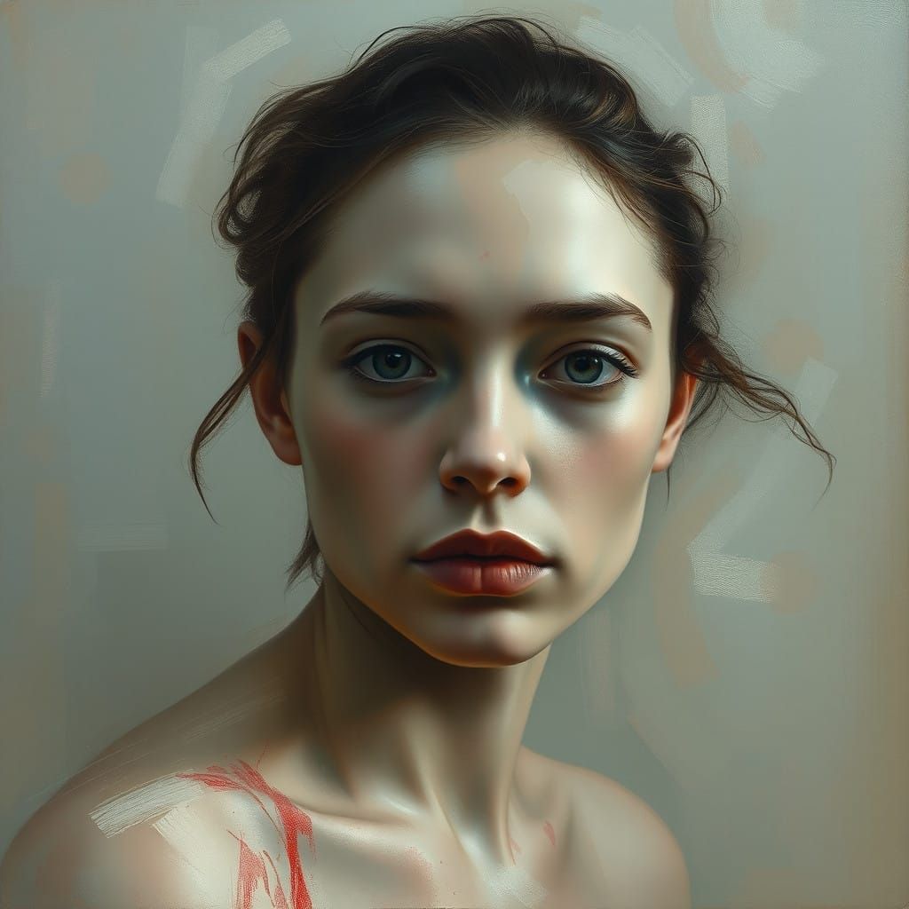 Ephemeral Portrait in Moody, Dreamy Style