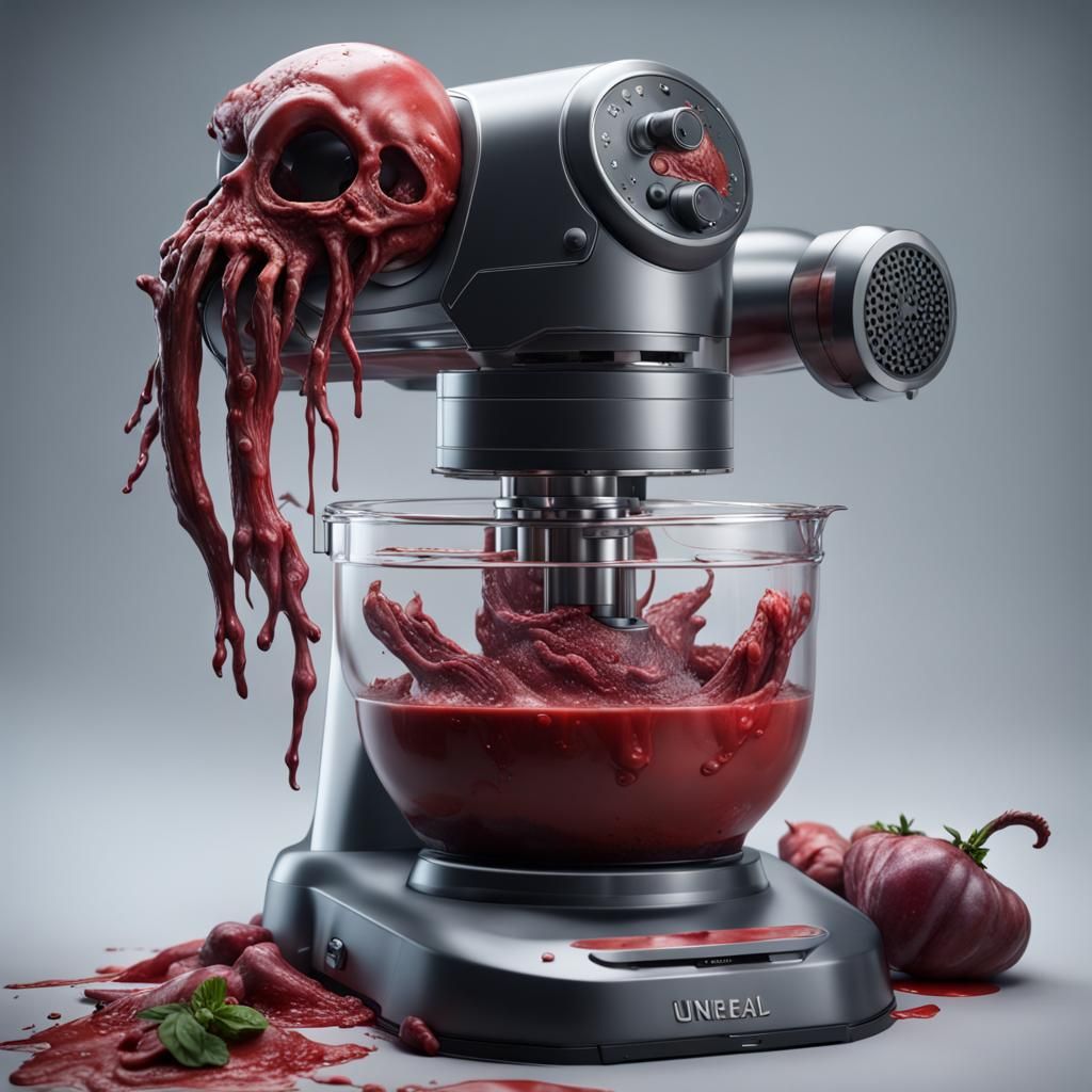 Evil Food Processor with Severed Arm