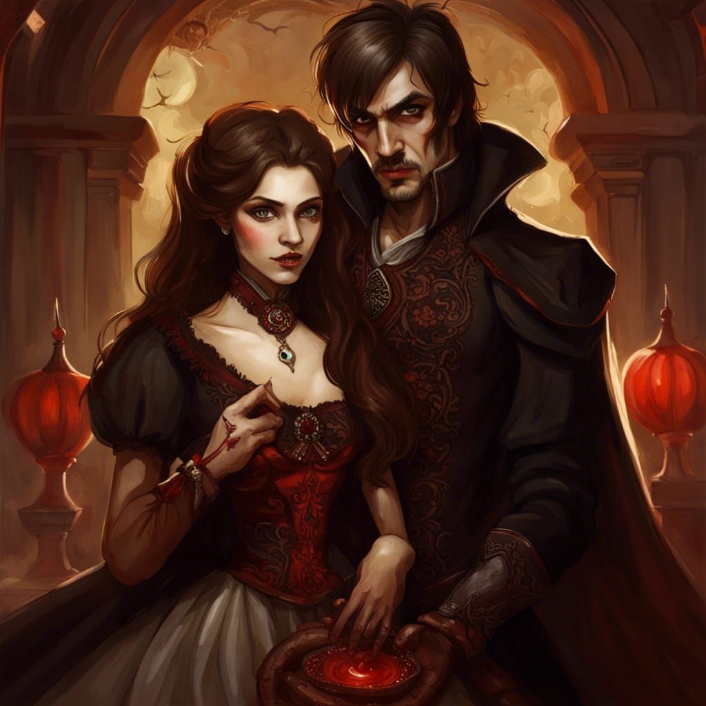 Russian Vampire Toreador with Human Companion