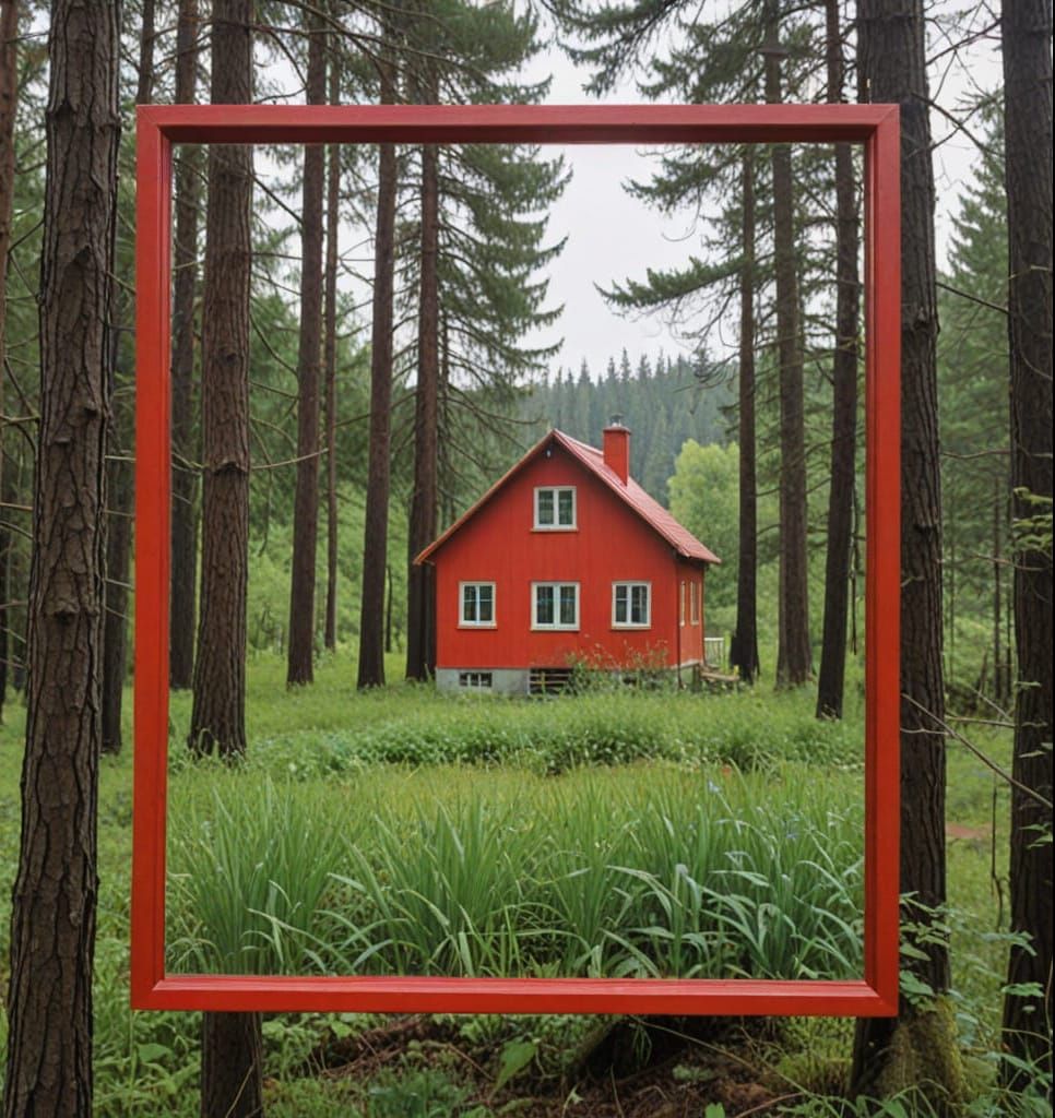 House Camouflaged by Trees: Naive Landscape