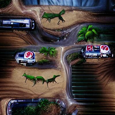 Realistic T-Rex in Prehistoric Jungle Paleoart