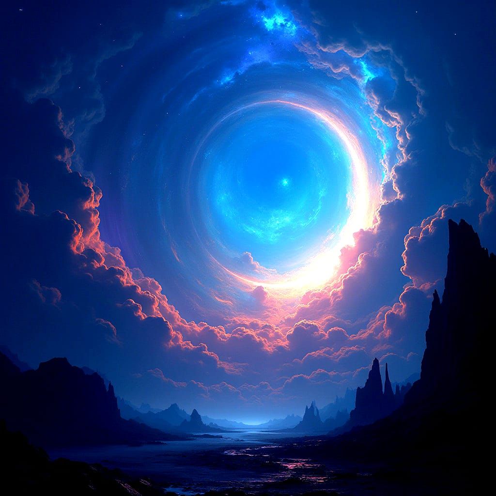 Fantastical Void in Detailed Matte Painting Style