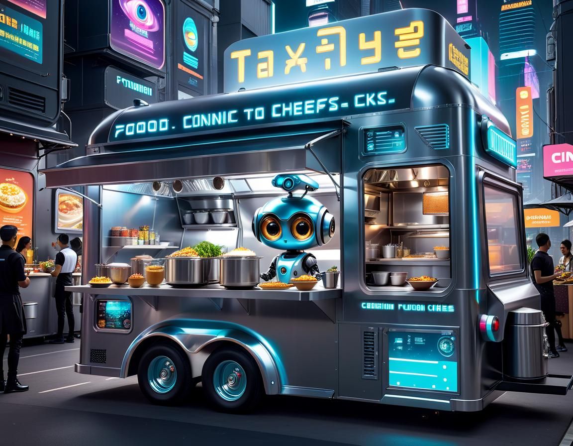Futuristic Food Truck