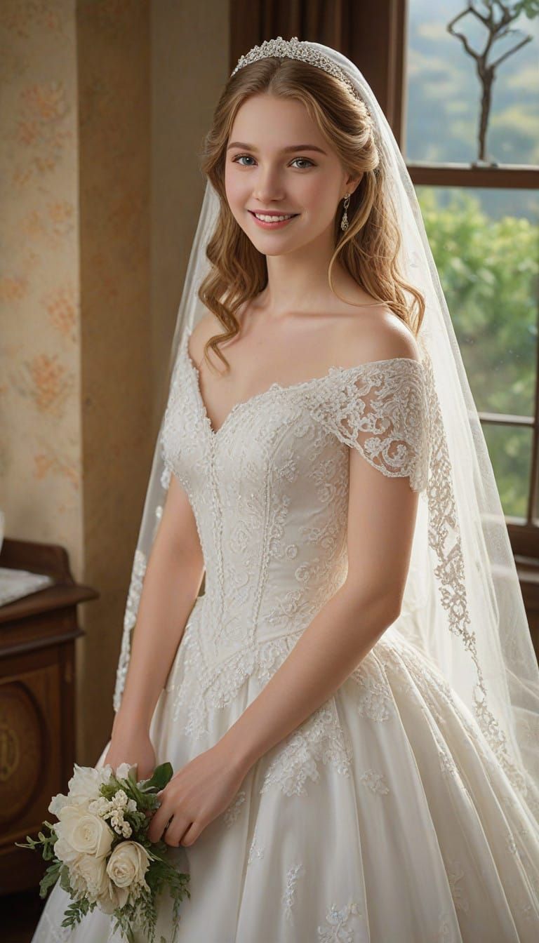 Ethereal Victorian Bride Prepares for Whimsical Ranch Weddin...