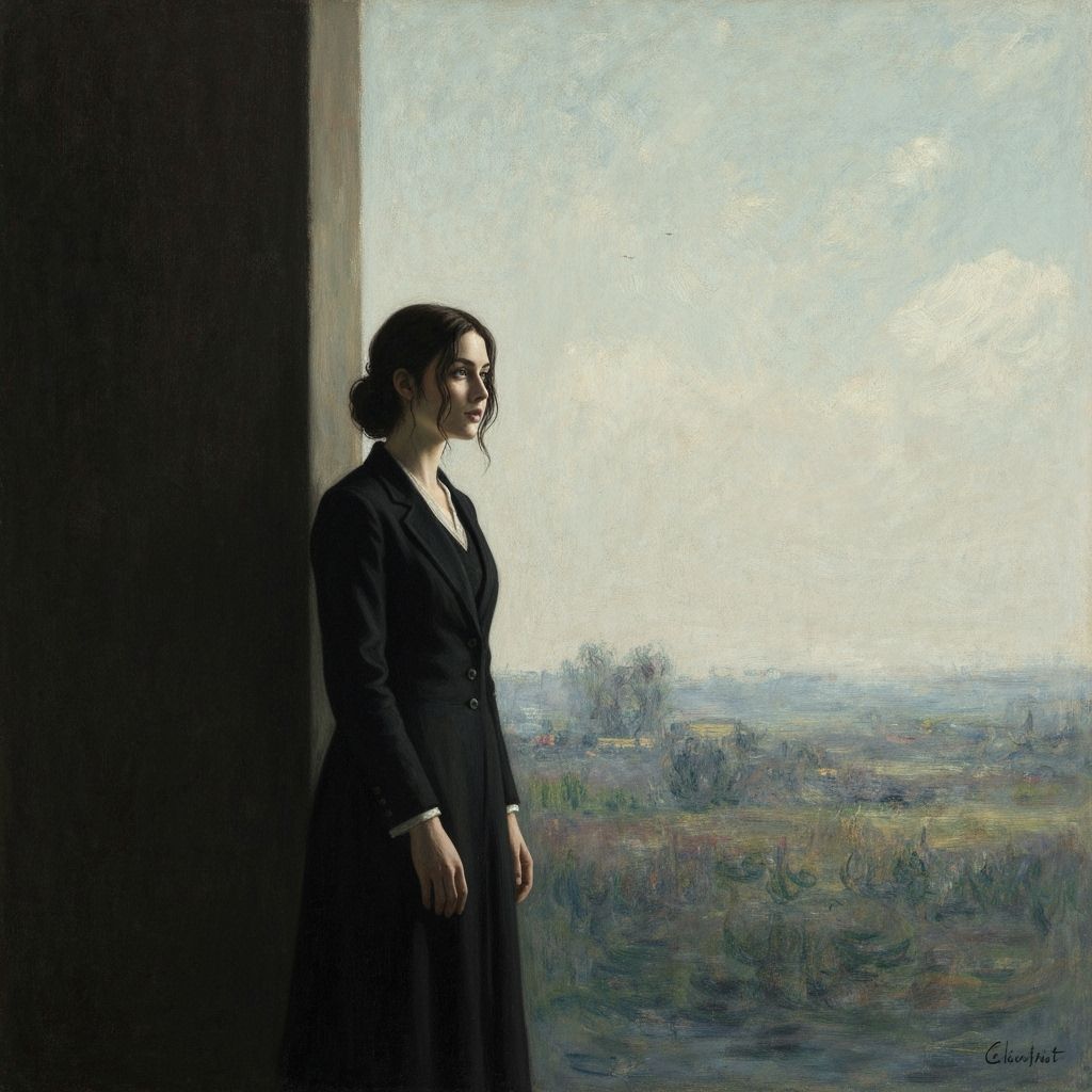 Dramatic Chiaroscuro Scene with Soft Brushstrokes