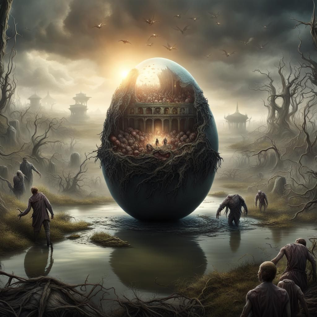 Zombie civilization mall in one egg