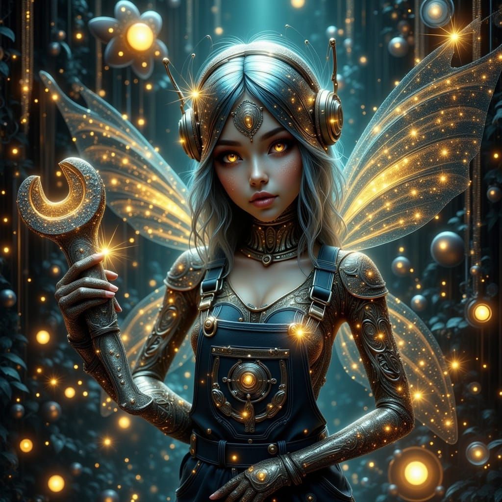 Steampunk Fairy Mechanic in Clockwork City