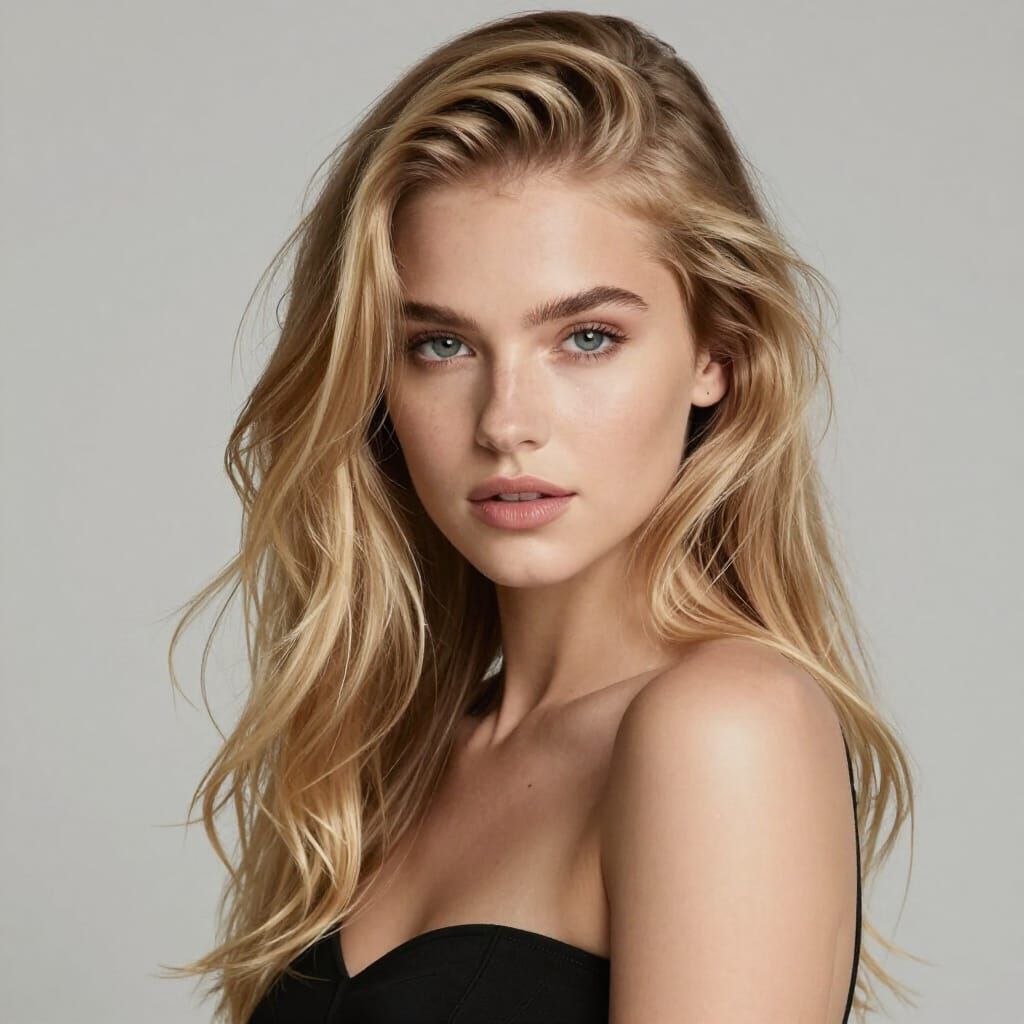 Wonderful Blond Girl Portrait