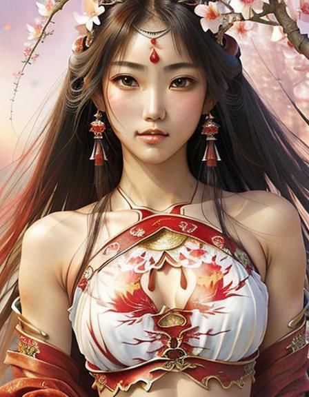 Fighter Girl with Tender Face, Exotic Art