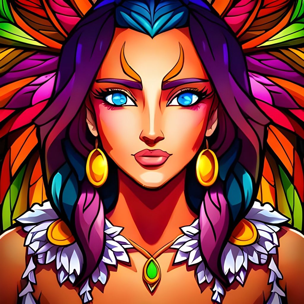 Friendly Energy Pixel Art Portrait in Auroracore Style