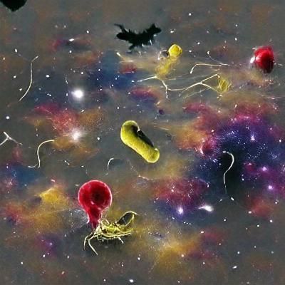 Microbes Float Serenely Through Outer Space