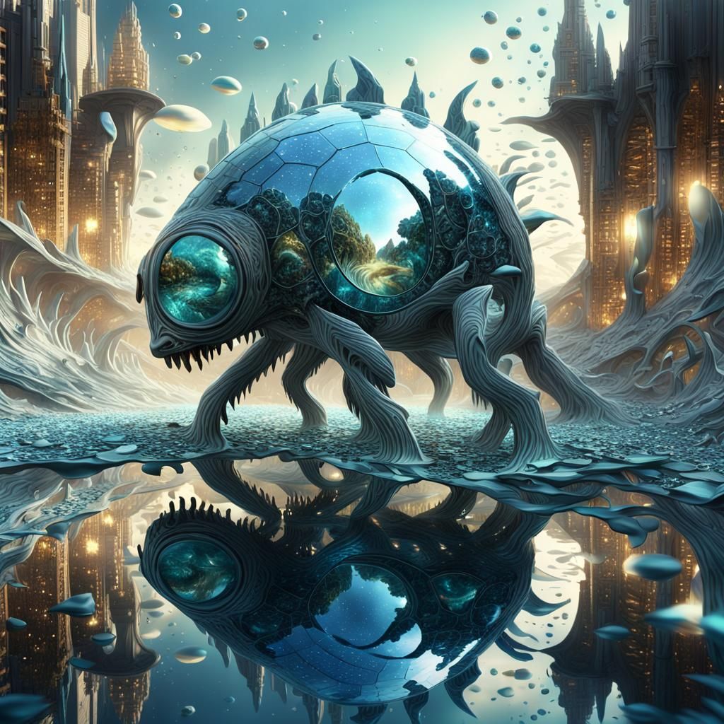 Mirrored Entity in a Realm of Endless Reflections