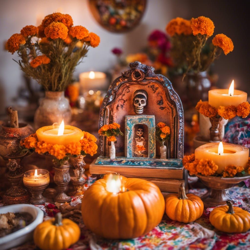 Dia de los Muertos Family Alter