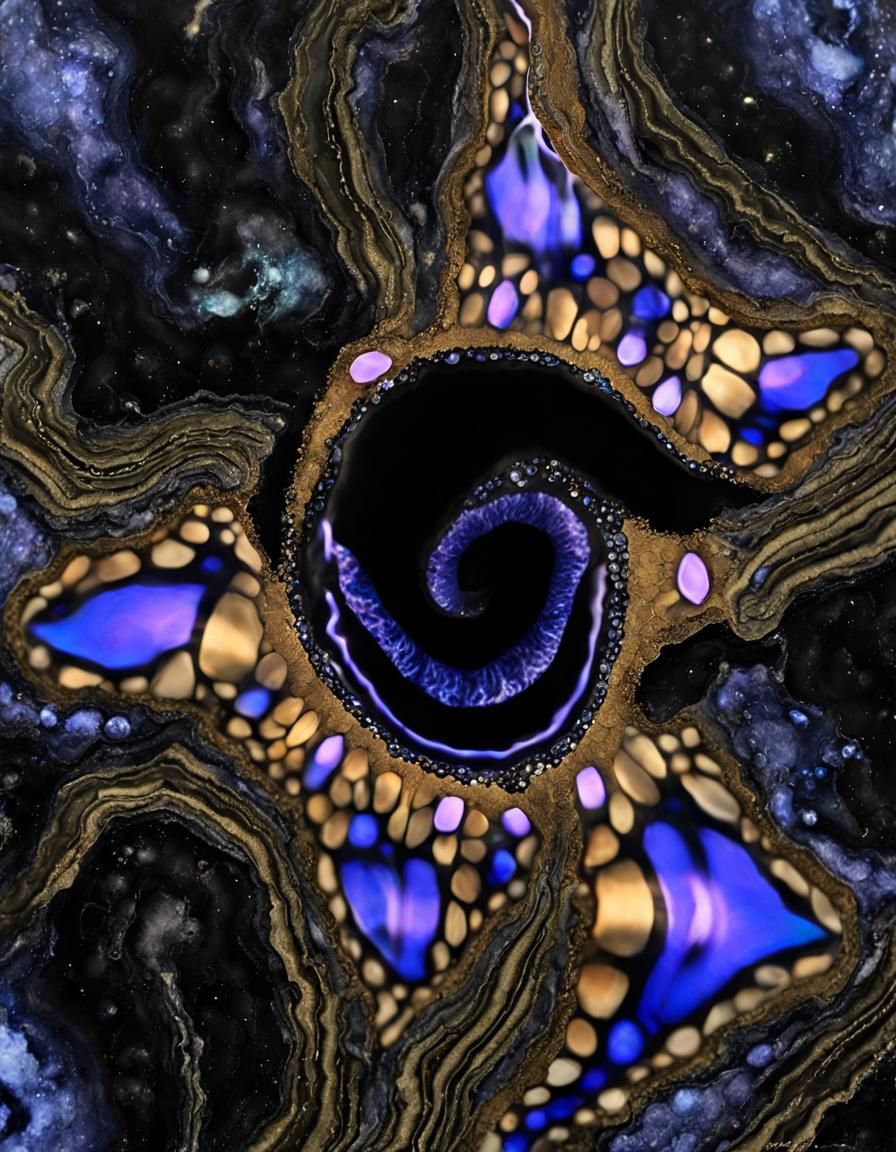 Surreal Liquified Figure in Digital Textile Art