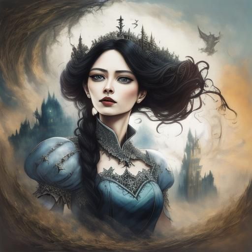 Annabel Lee Portrait in Seaside Home