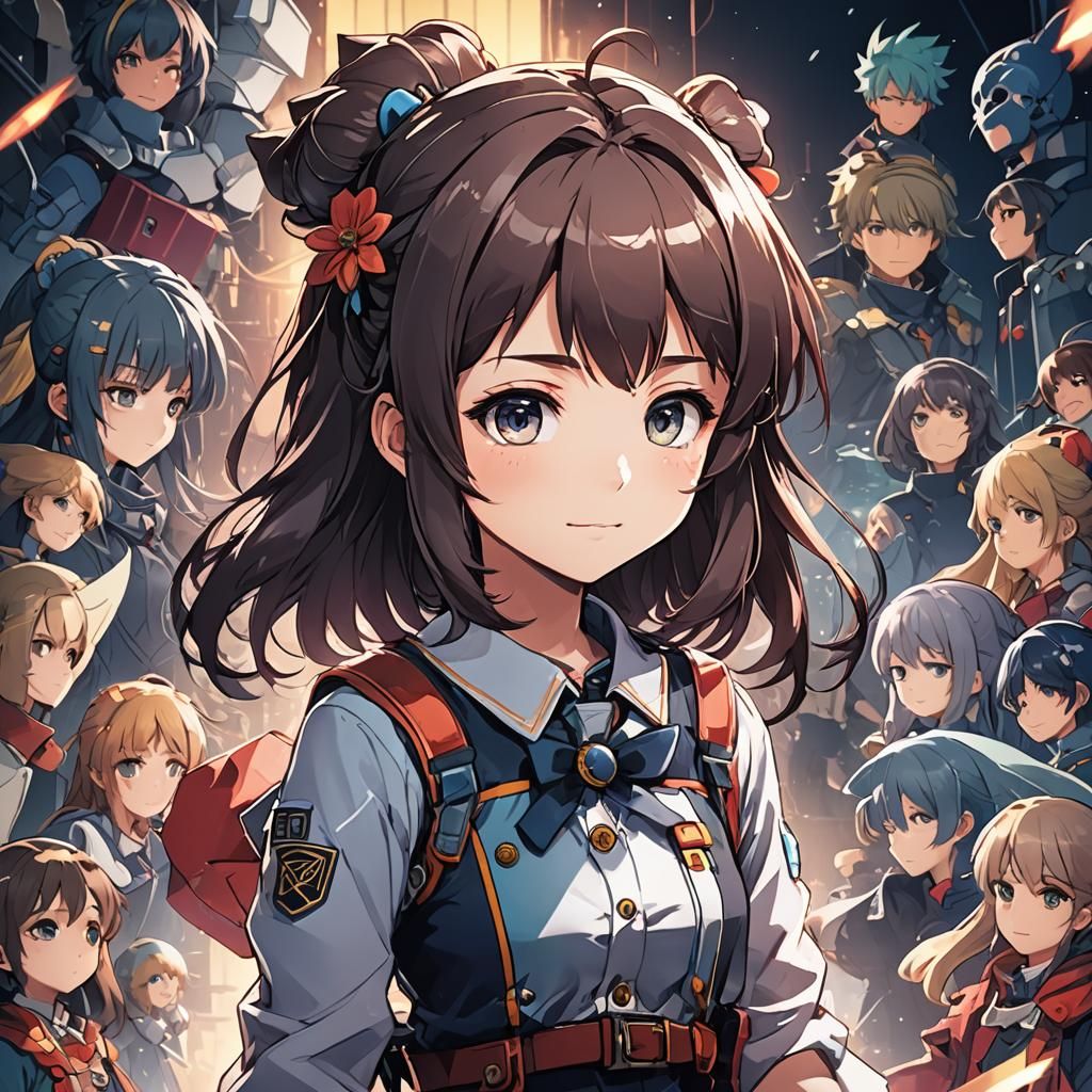 Anime Style Cel-Shaded Manga Scan