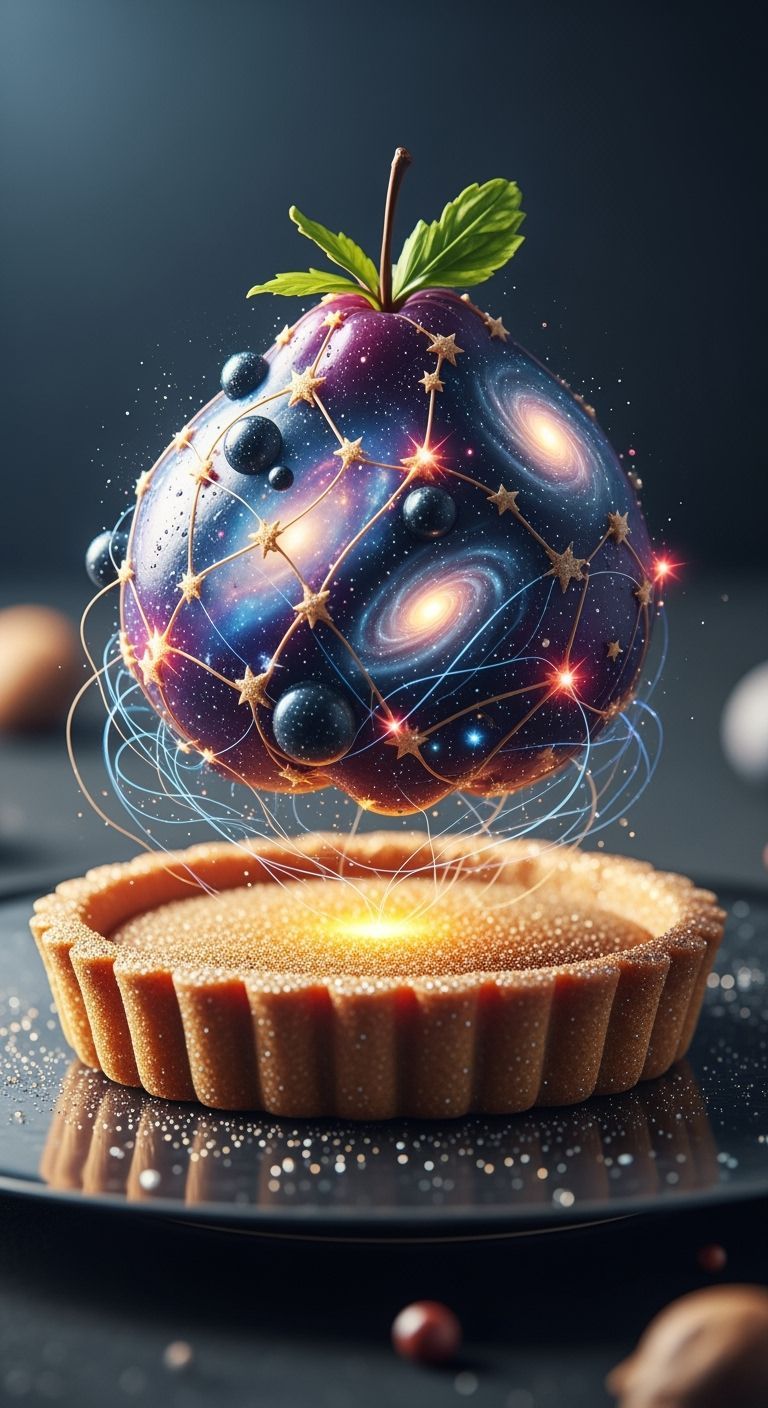 Magical Levitation Tart with Cosmic Fruit