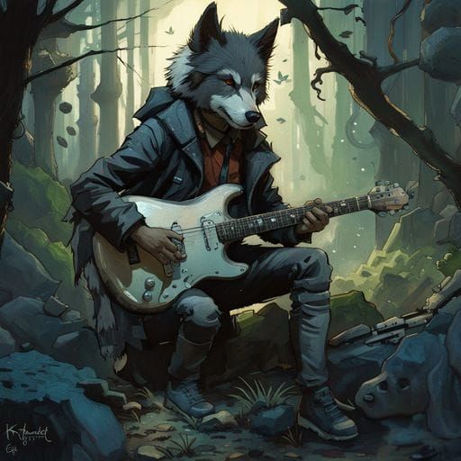 Wolf Plays Guitar