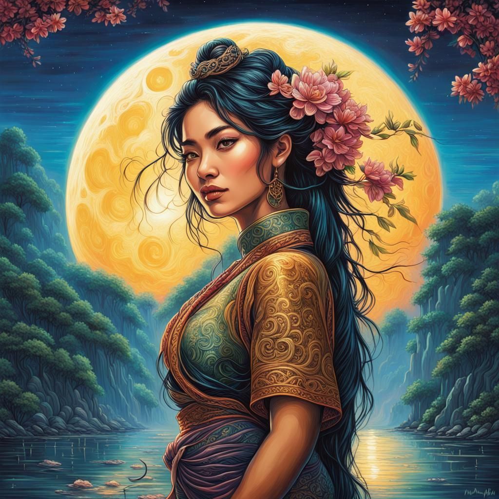 Beautiful Vietnamese Moon Goddess #1 (SDXL 1.0)