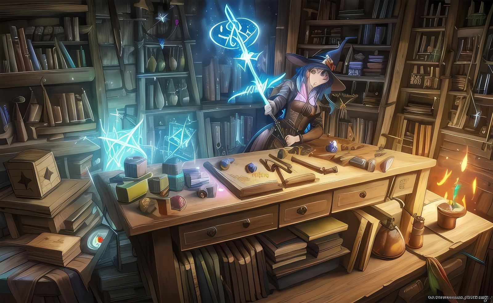 Witch Crafts a Legendary Wand in Workshop