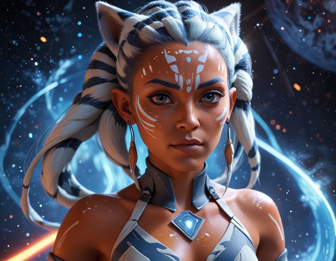 Ahsoka Tano as a Cosmic Goddess