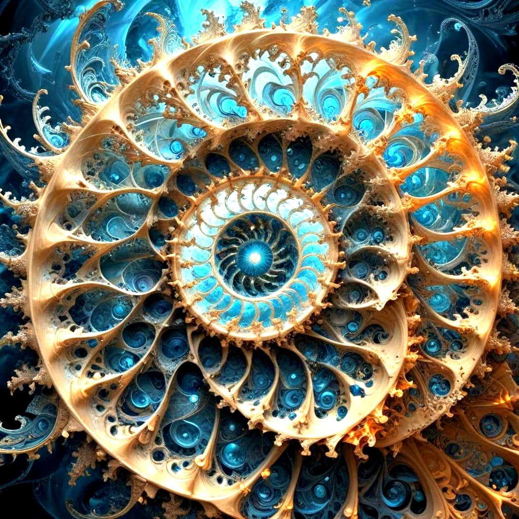 Spiral Fractals Emerge in Infinite Patterns