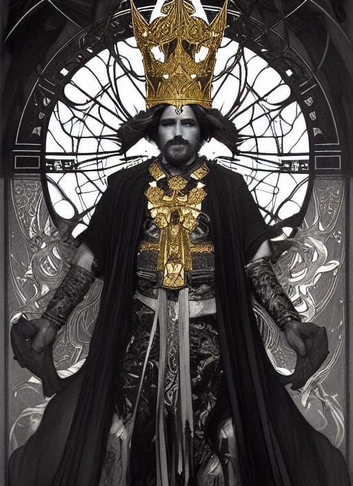 Grand Rat King in Satanic Armor, Art Nouveau Style