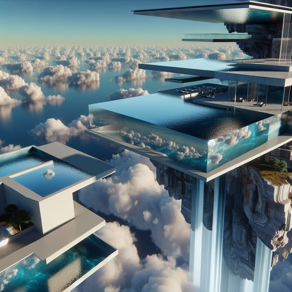 Implausible Cantilevering Optical Disillusion Infinity Edge ...