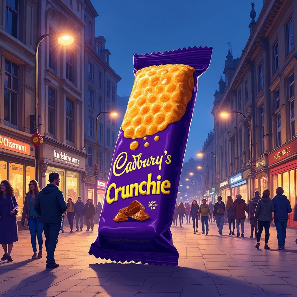 Vibrant Friday Night in Nottingham with Cadbury's Crunchie