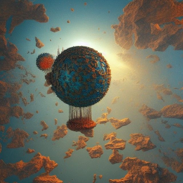 Meditative Figures in Surrealist Airbrush Art