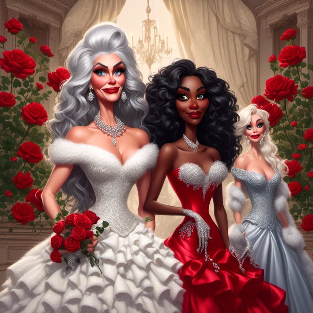 Goofy Old Ladies in Pixar Style