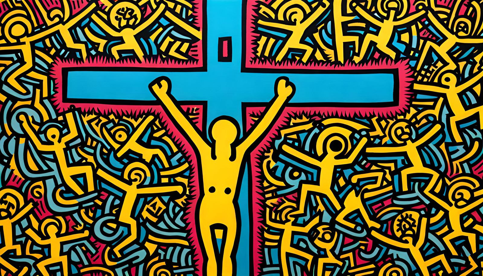 "The Crucifixion" by Keith Haring