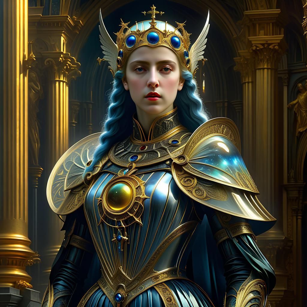 Dreamscape Deity in Detailed Digital Painting