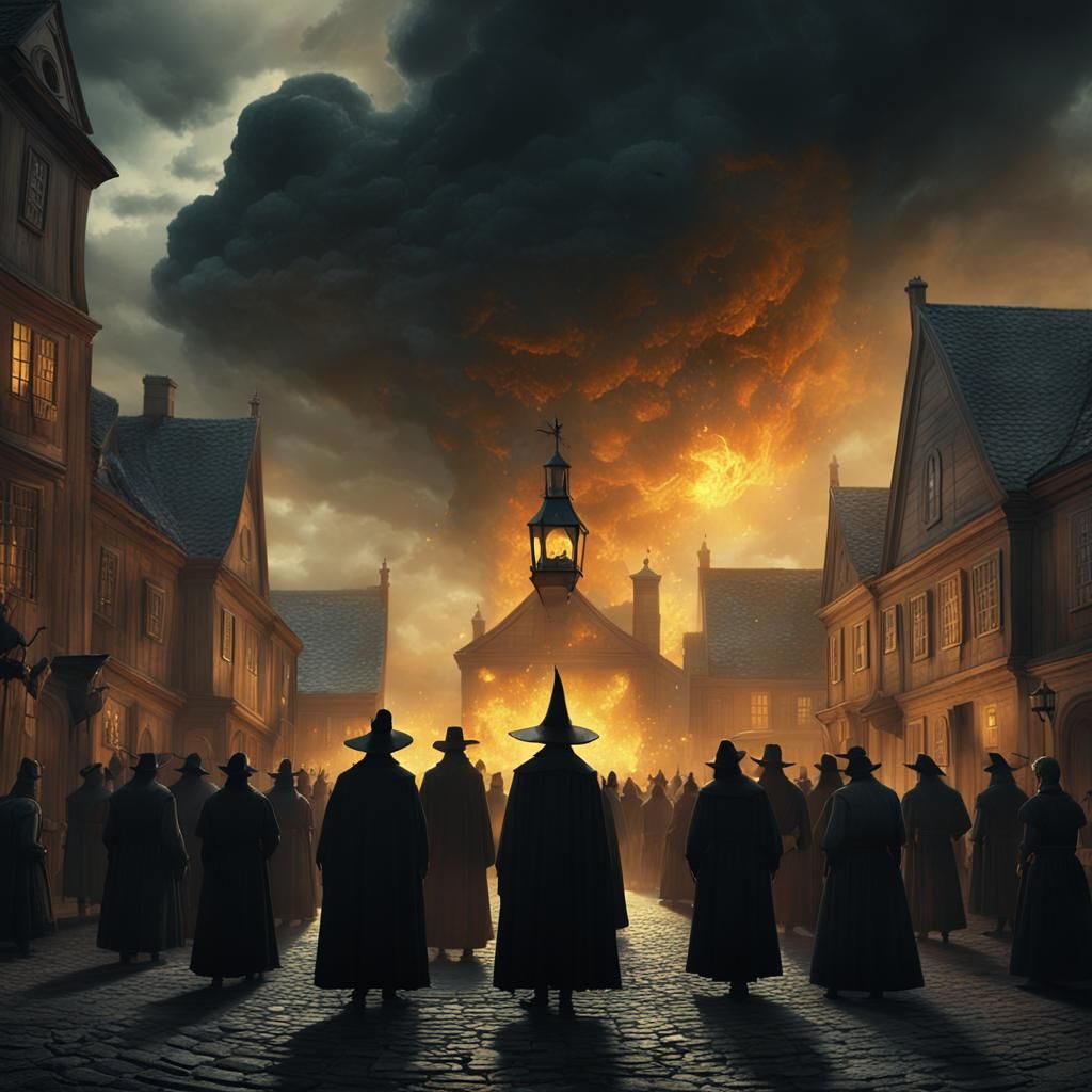 Witch Defiance in Salem: Digital Matte Painting