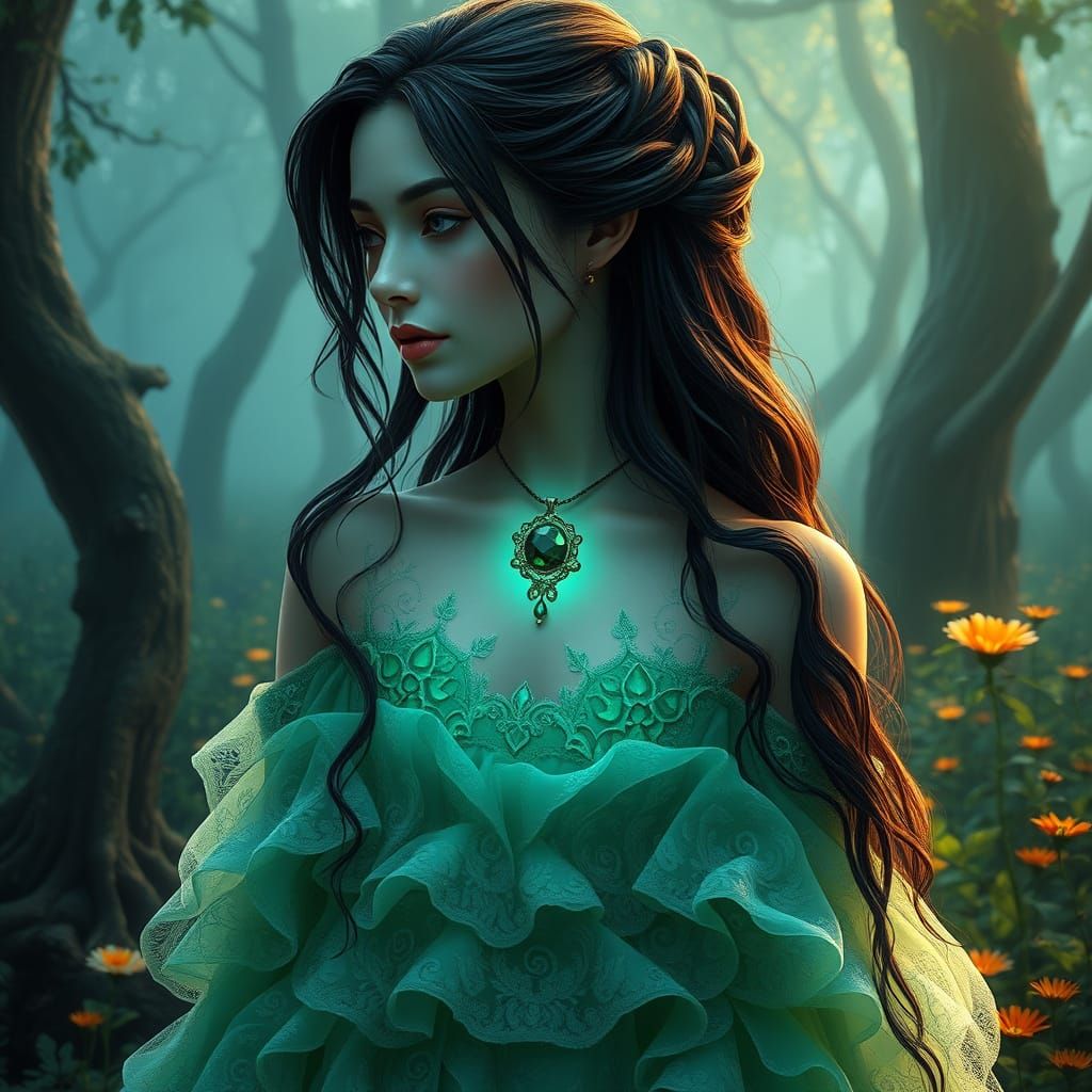 Mystical Princess of the Emerald Realm