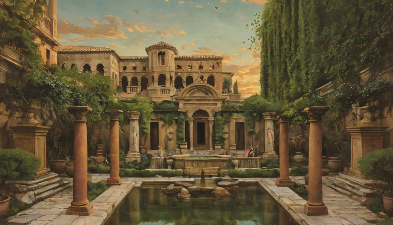 Elegant Romanesque Hotel in Abandoned Luxury