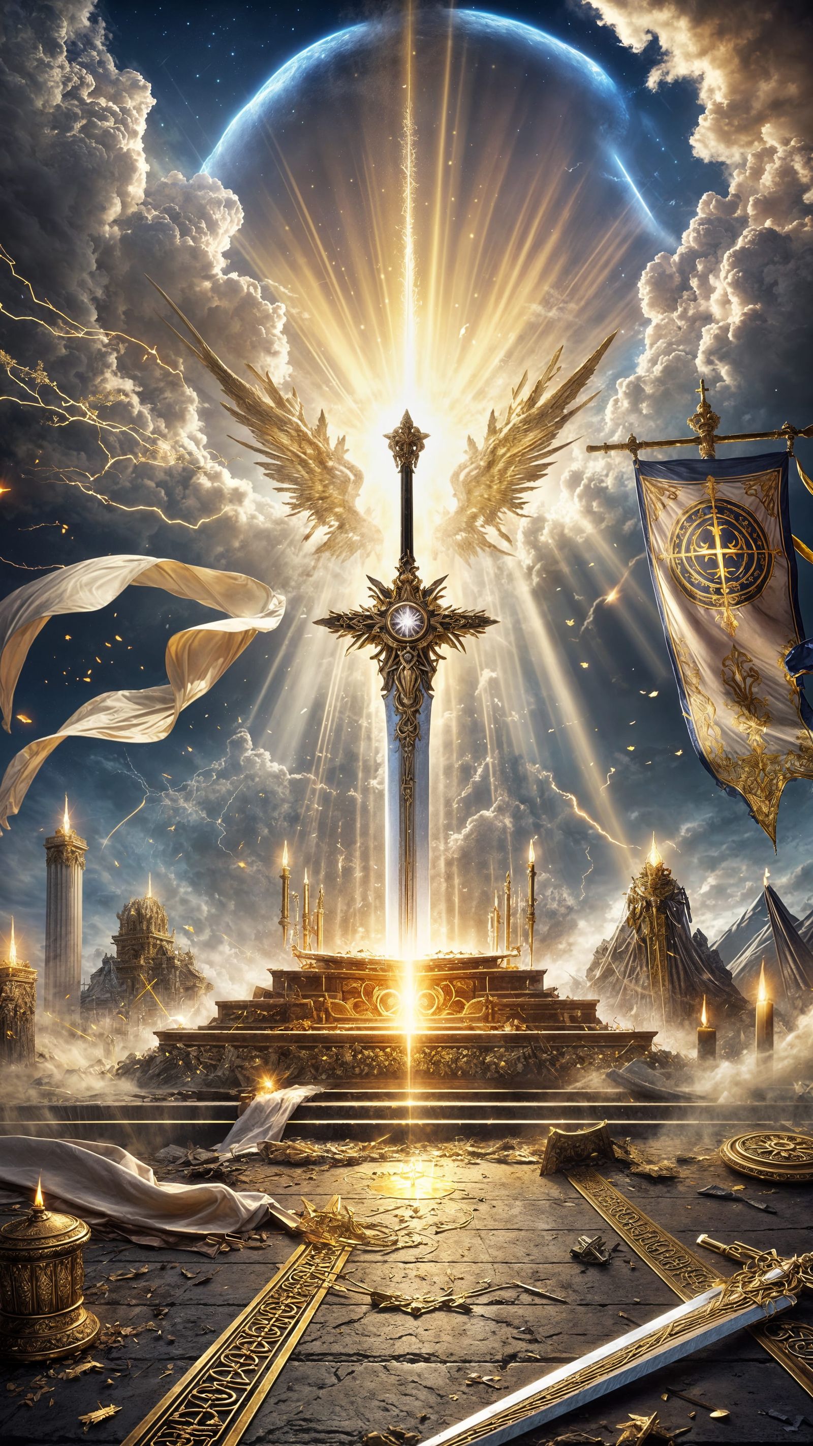 Golden Altar Radiant with Divine Light and Hope