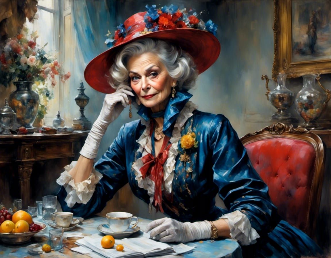 Distinguished old lady