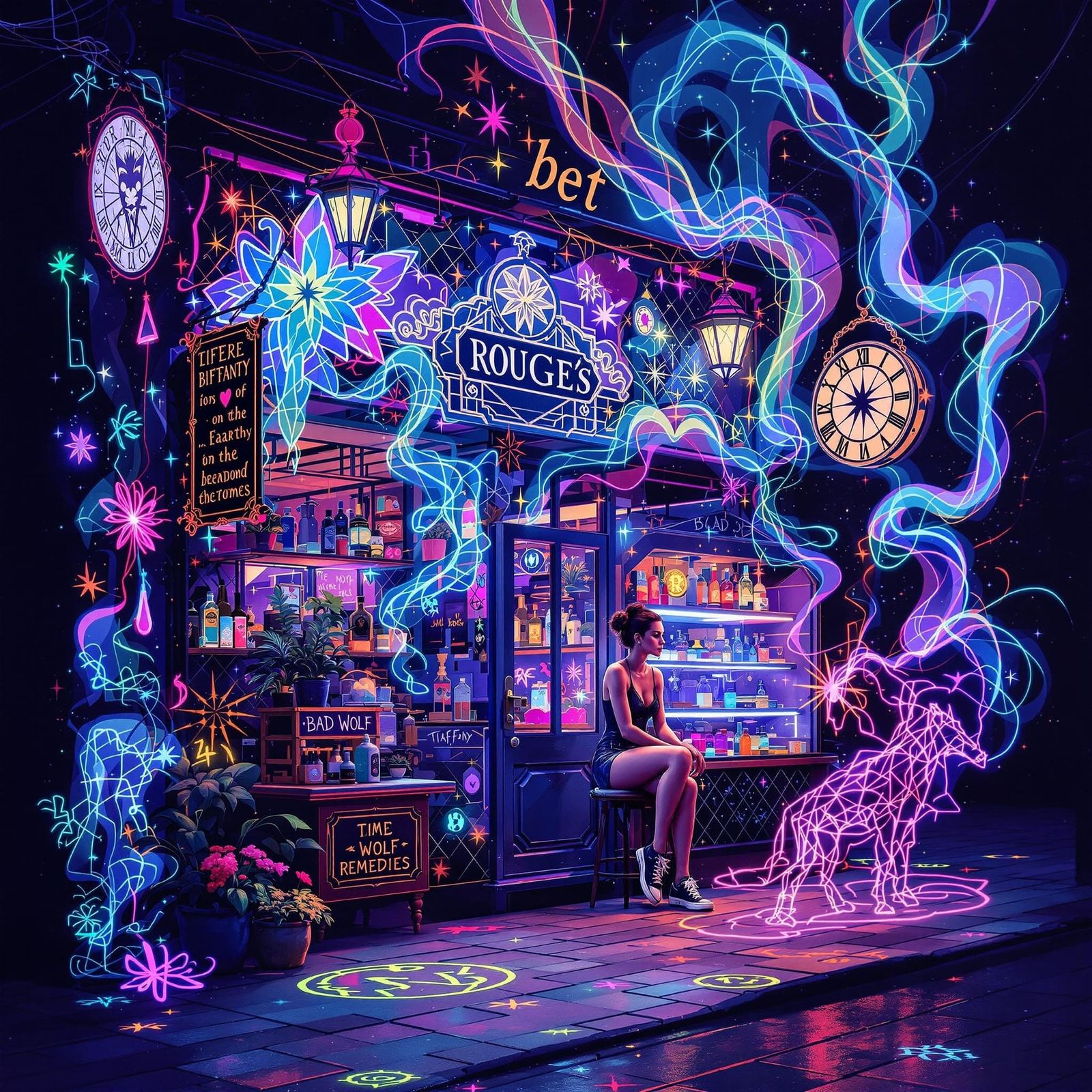 Vivid Store Front Enchants with Elements of Nature and Paran...