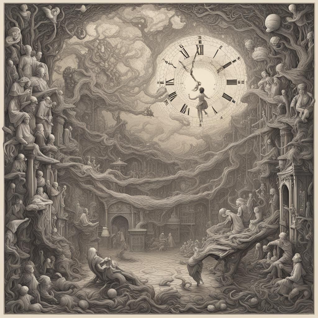 Surreal Nexus of Time and Space