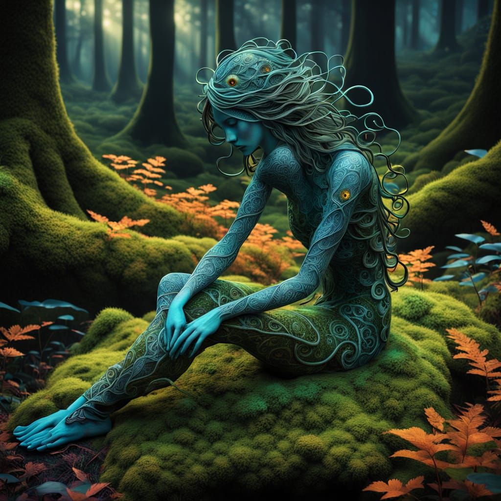 Aerial View of Surreal Sculpture by Jerzy Kedziora