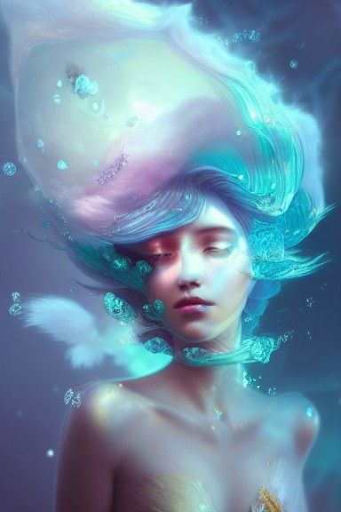 Prismatic Portrait with Holographic Effects