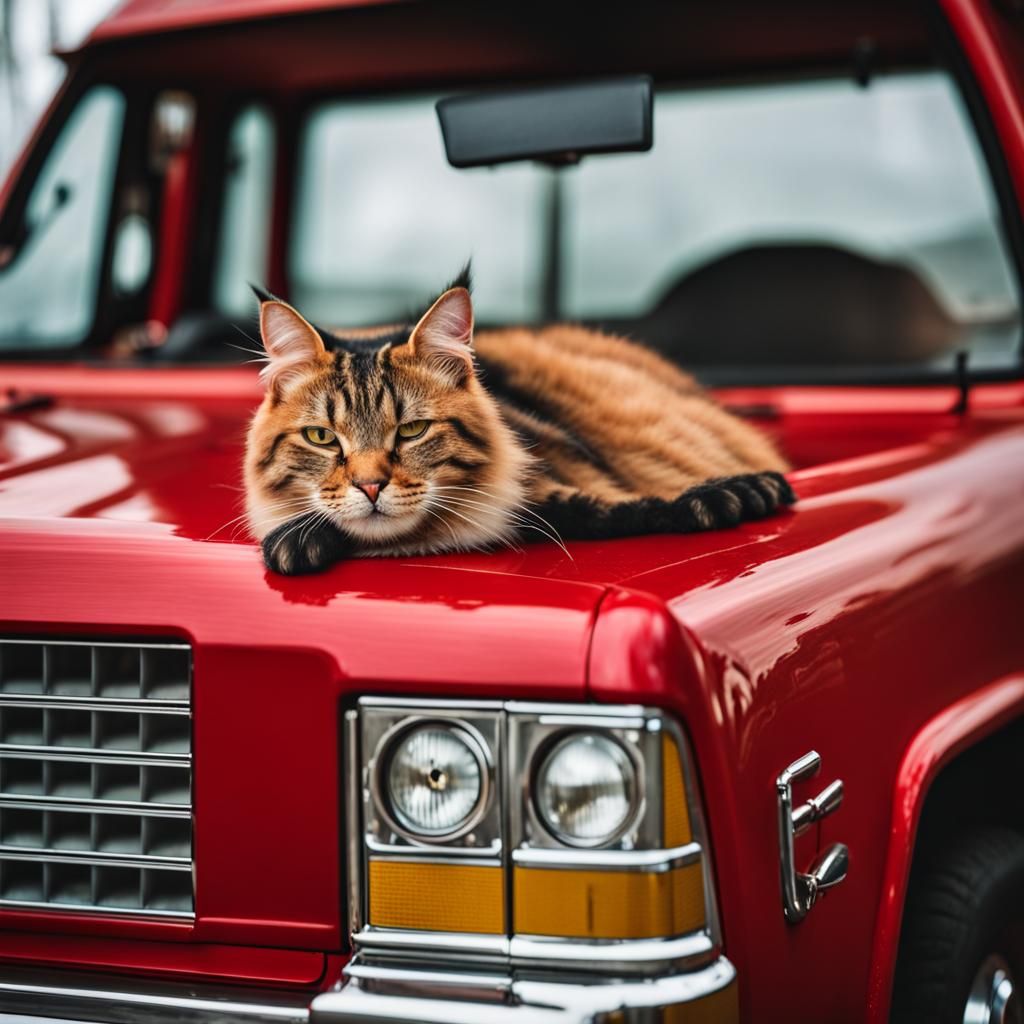 Cat Nap on a Classic Red Blazer