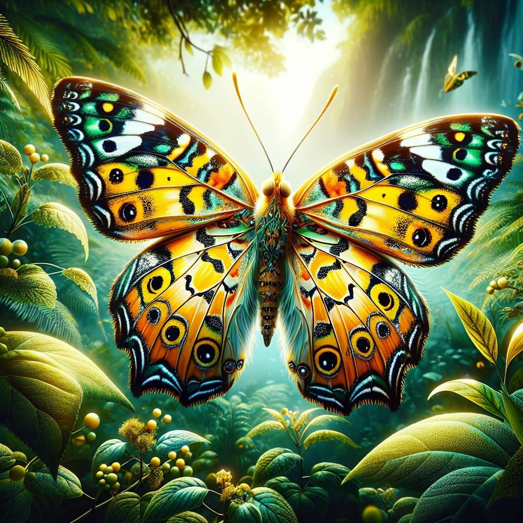 California Butterfly in Vibrant Colors