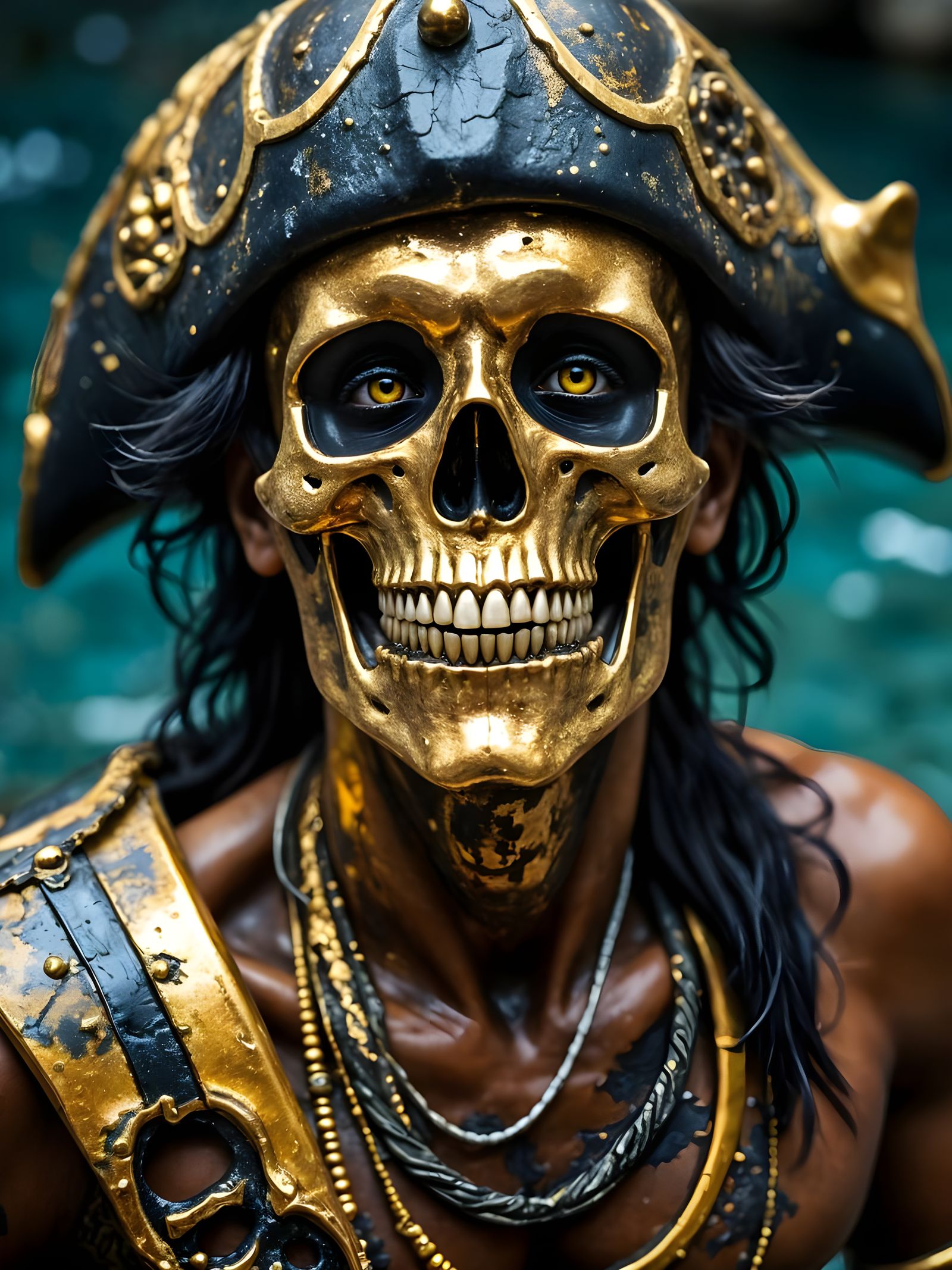 Glowing Treasure in a Smiling Pirate's Hand