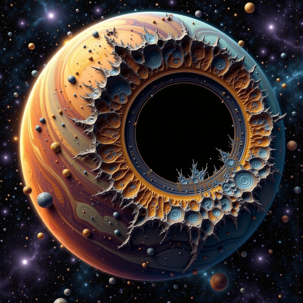 Cracked Saturn Planet Reveals Cosmic Dryer