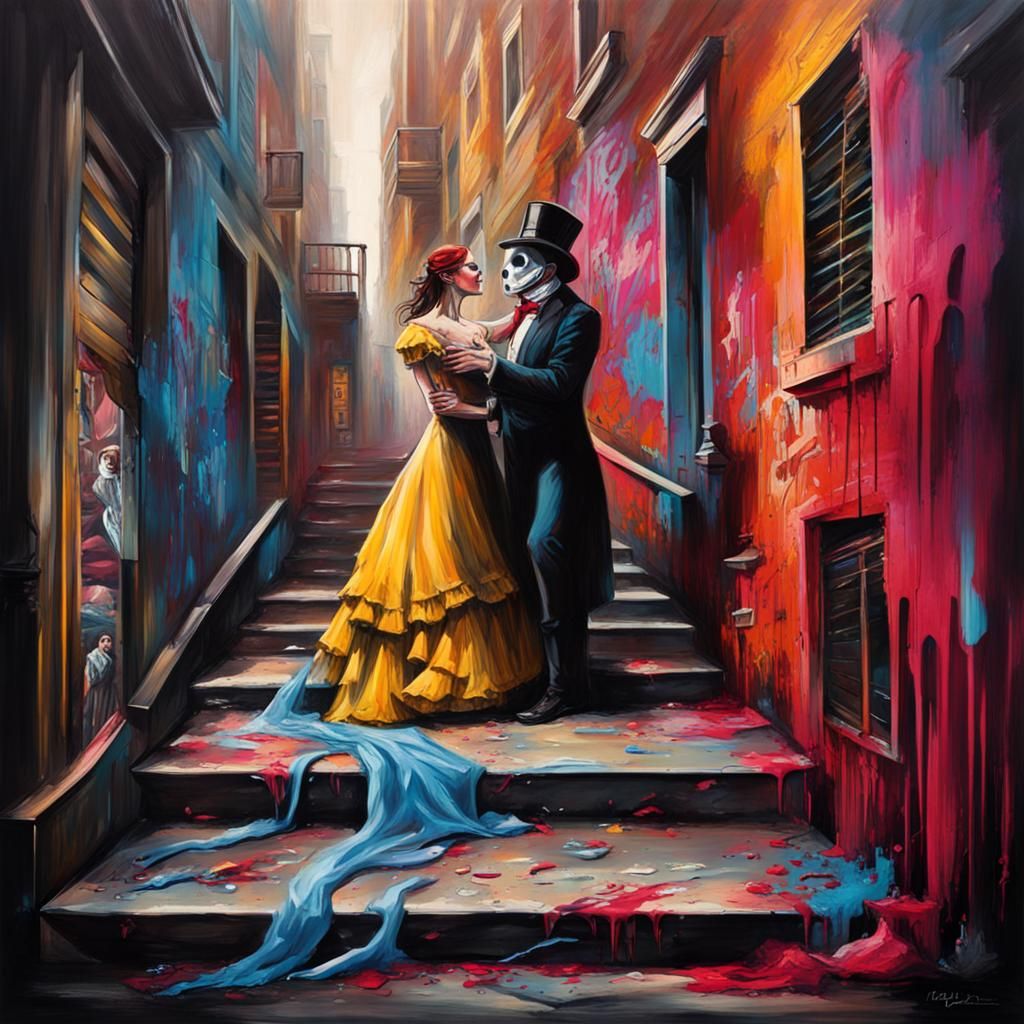 Phantom of the Opera in Graffiti Art